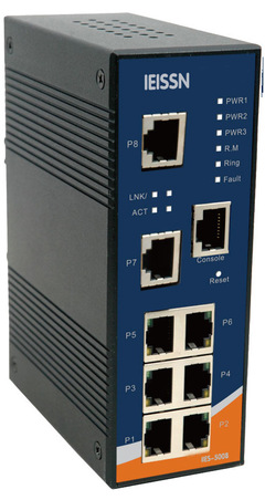 IEISSN 8口百兆管理型工業以太網交換機IIES-5008 杭州里肯科技的網絡設備解決方案